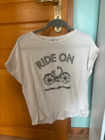 t-shirt blanc pull&bear taille M