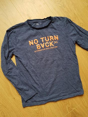 Tee shirt manches longues gemo 14ans neuf