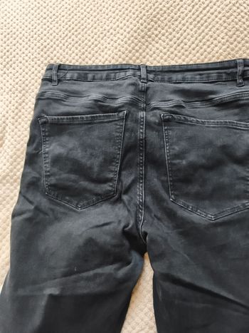 Jeans noir elasthane femme taille haute 
