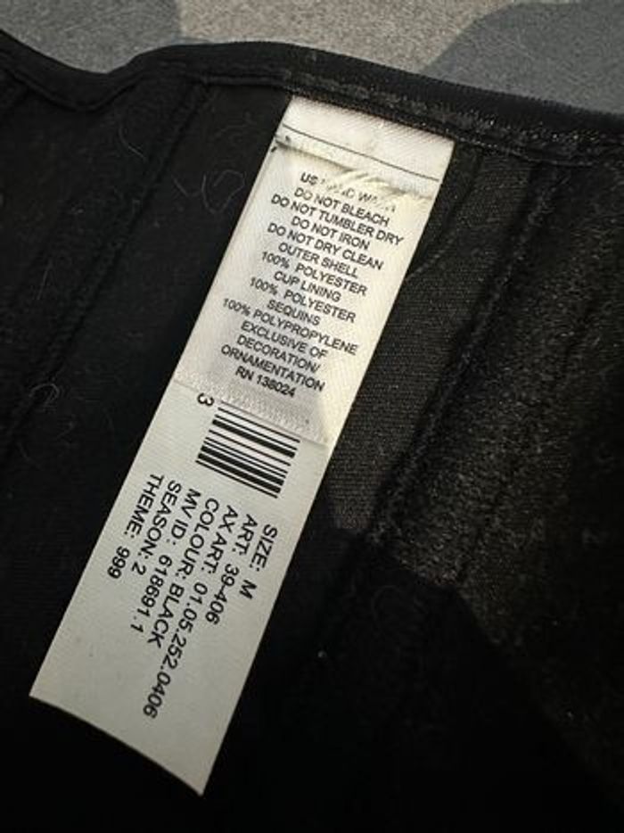 Body Corset noir cabaret en satin et sequins T38 M - photo numéro 8