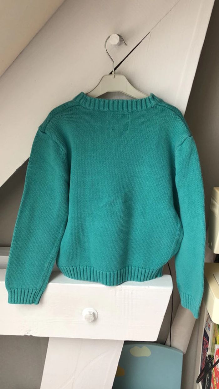 Pull vert CFK taille 8 ans - photo numéro 2