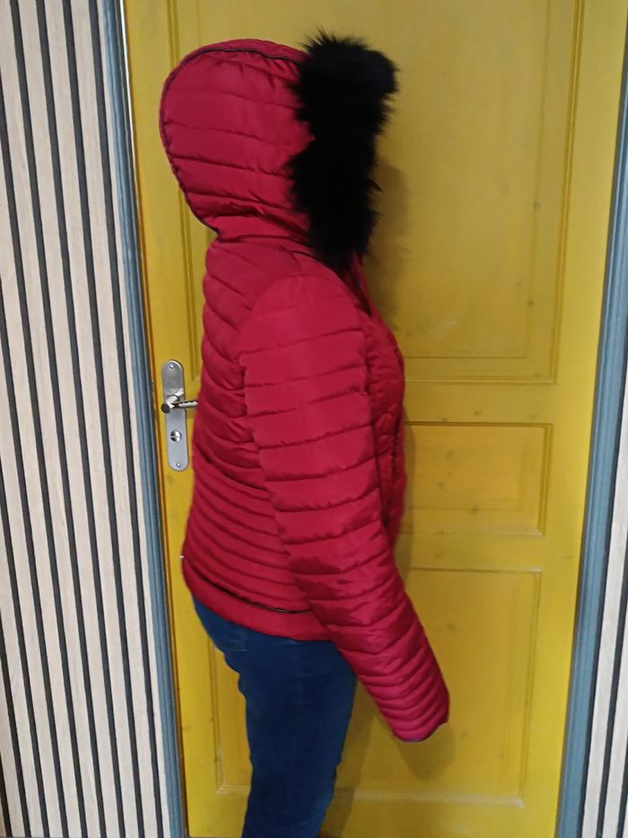 Doudoune femme bordeaux camaïeu t 40 42. 20€00 - photo numéro 4