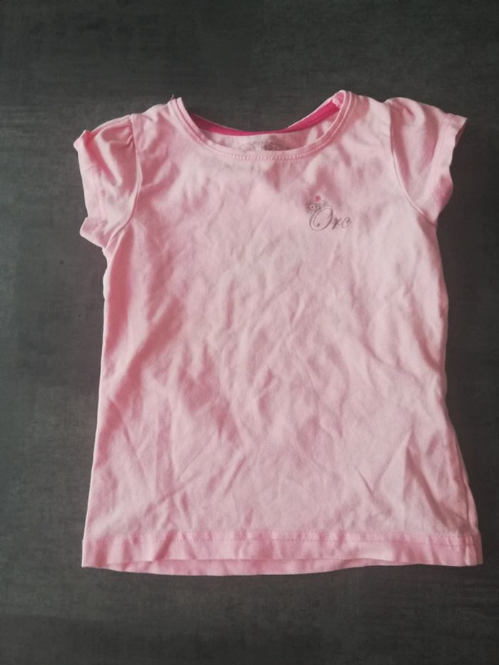 Tee shirt rose 92cm
