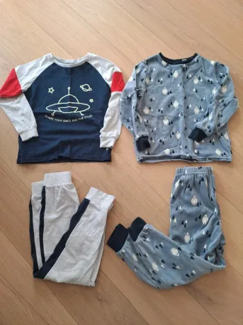 Lot 2 pyjamas hiver 6 ans