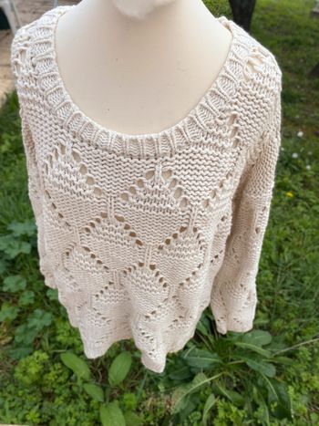 pull original American Vintage  blanc crème taille M idéal 38 40