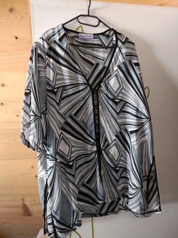 Surchemise voiline noire grise lady belle