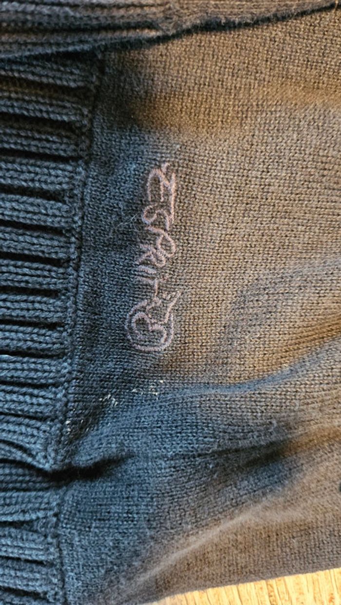 Pull léger classique à manches longues, noir, Esprit, taille XL - photo numéro 3