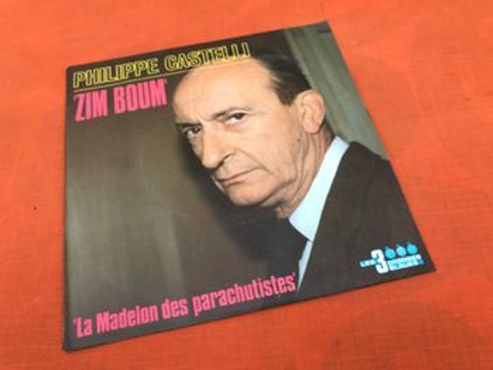 Vinyle 45 tours Philippe Castelli Zim Boum (1981) Les 3 Oranges Bleues 6010429 - photo numéro 2