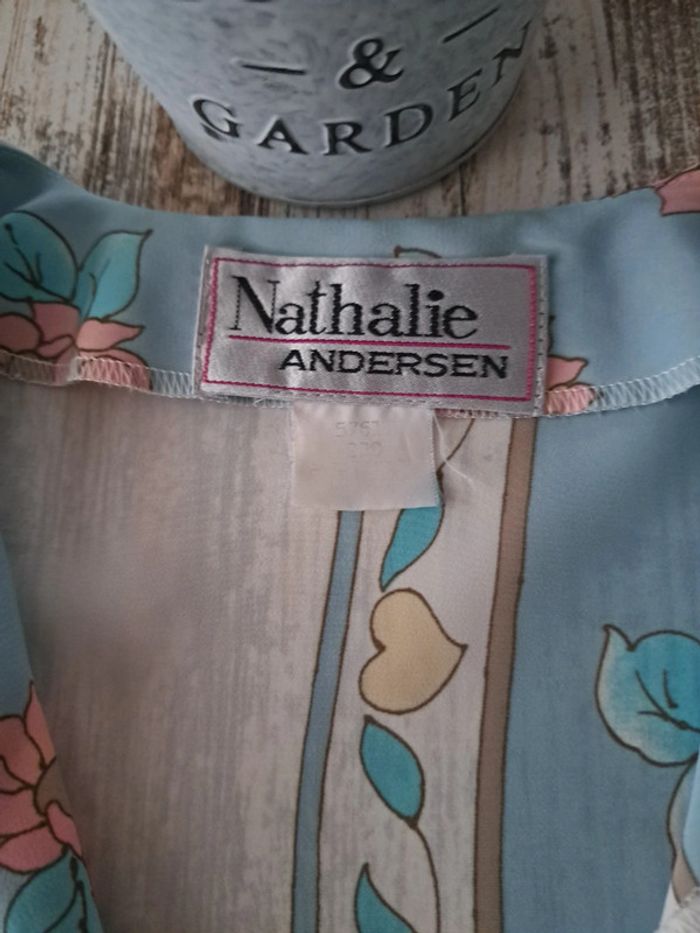 Chemise fluide manche courte vintage à fleurs - photo numéro 4