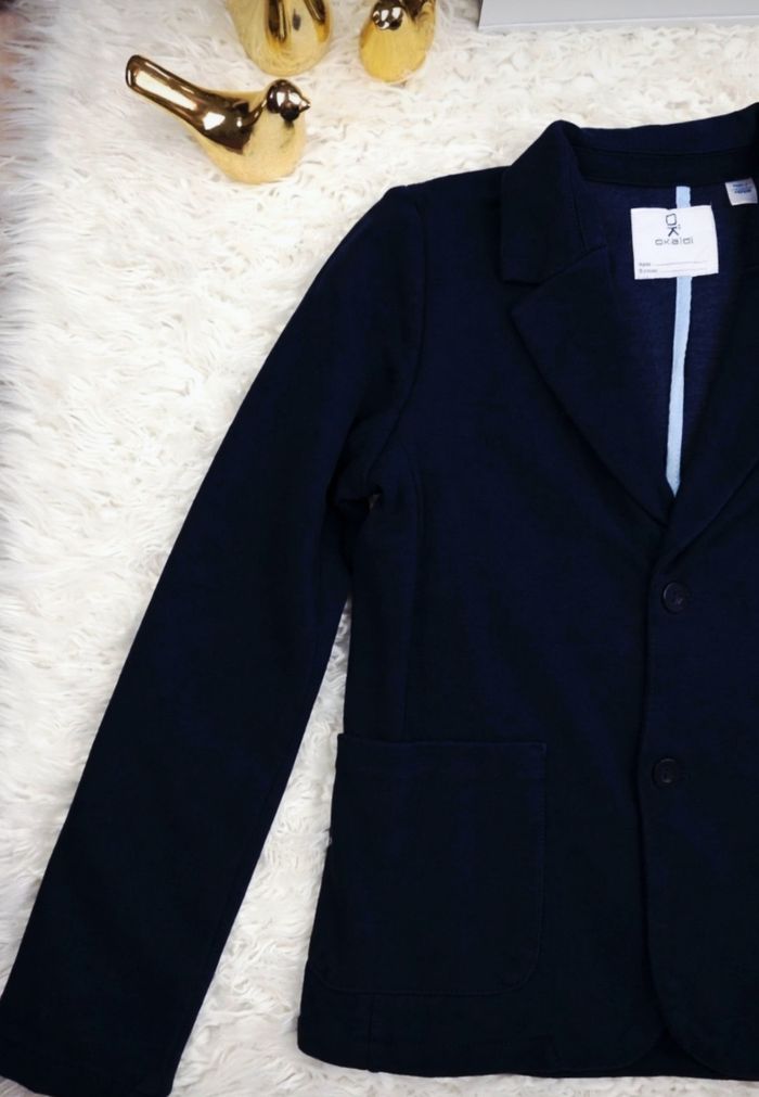 Veste blazer bleu marine Garçon taille 10 ans marque Okaidi 🎸 - photo numéro 5