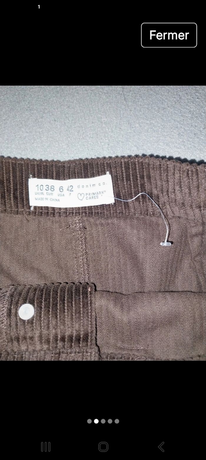 Jupe marron Primark neuve T38 - photo numéro 2