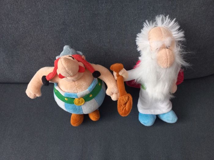 Peluches Asterix et Panoramix