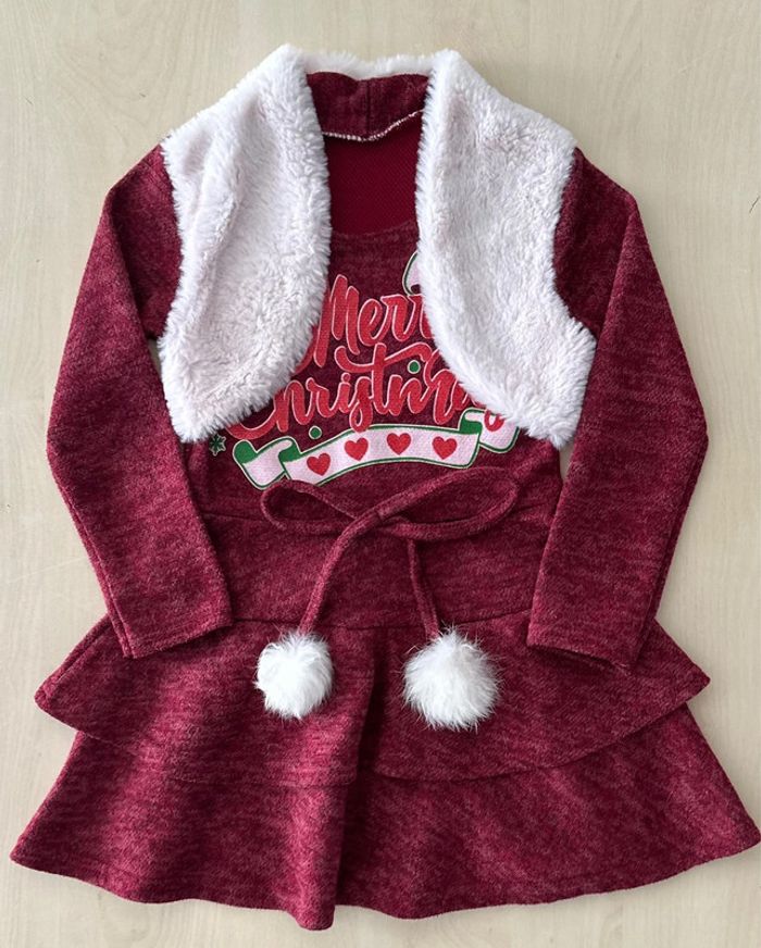 Robe hiver Noël pour fille 2 ans - photo numéro 2