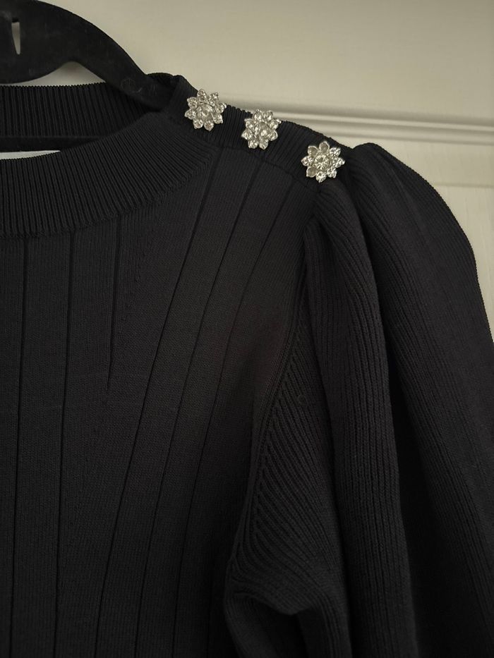 Robe moulante Mango détail boutons strass - photo numéro 2