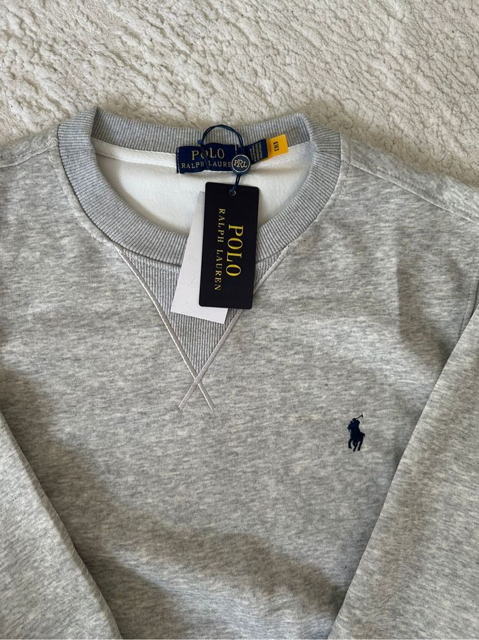 Pull Ralph Lauren gris taille L - photo numéro 4