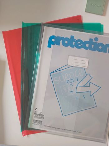 Lot protège cahier