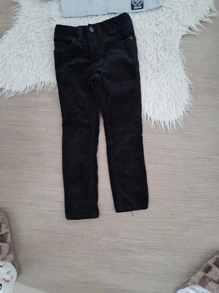 pantalon orchestra velours noir 4 ans