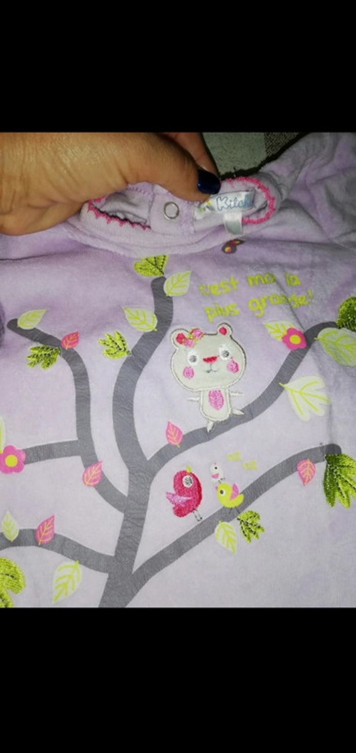 Pijama parme arbre épais kitchoun 3 mois - photo numéro 2