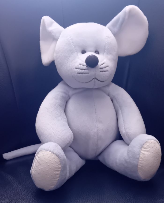 Peluche/Doudou d'activités souris  toute douce vintage