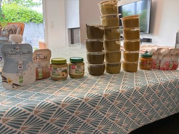 Lot petits pots repas/compotes bébé - 4/6 mois 