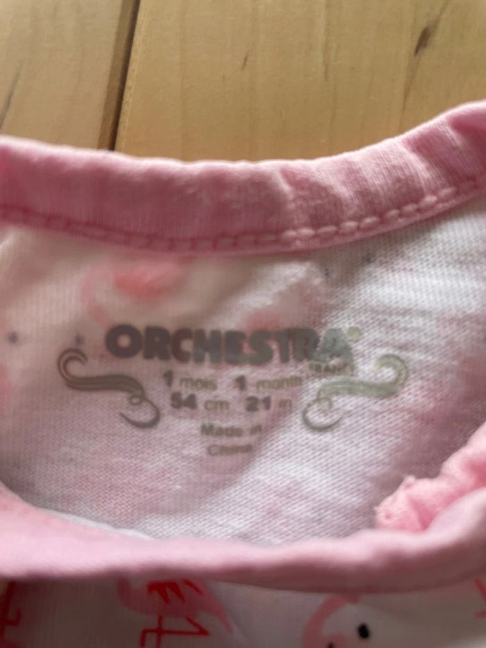Lot de 3 pyjamas légers fille orchestra en 1 mois - photo numéro 3