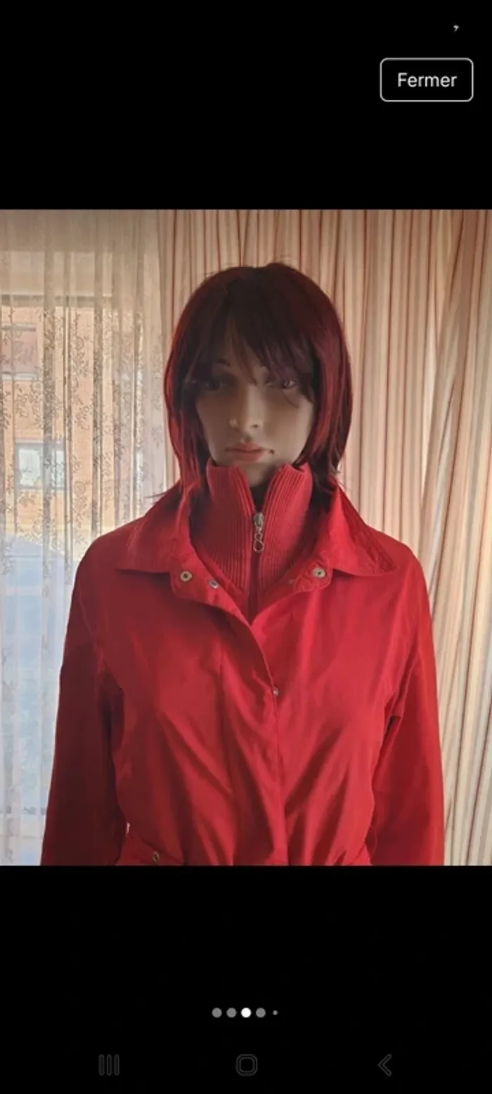 Jolie Veste coupe vent rouge St Oliver fr 42 - photo numéro 3