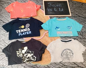 Lot de 5 t-shirts courtes manches
