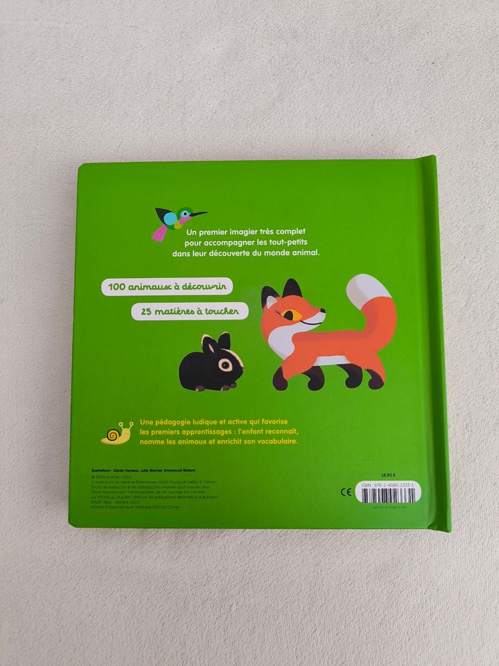 Livre Mon imagier des animaux à toucher - photo numéro 3