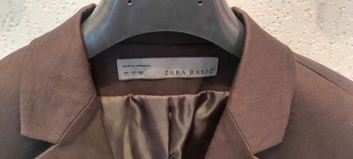 Belle veste blazer cintrée femme noire L Zara Basic neuve - photo numéro 2