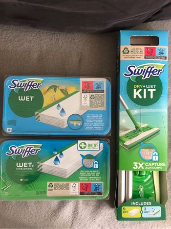 Kit balai swiffer + lingettes humides citron