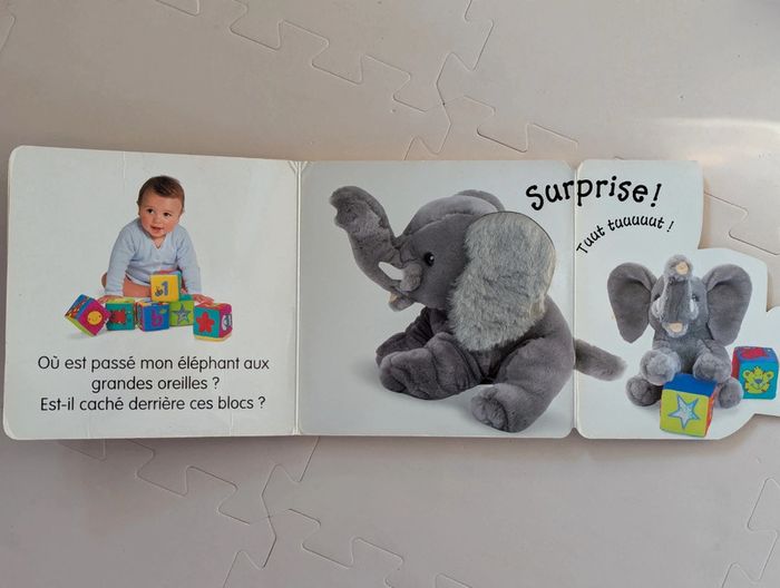 Lot 2 livres bébé sensoriels – C’est l’heure du jeu et du bain – avec textures et volets - photo numéro 6