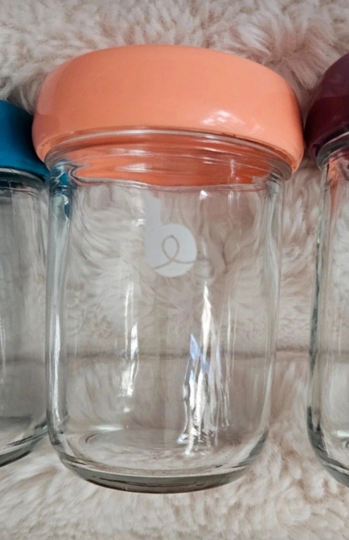 Lot de 4 grands pots en verre Babybols babymoov 160ml. - photo numéro 3