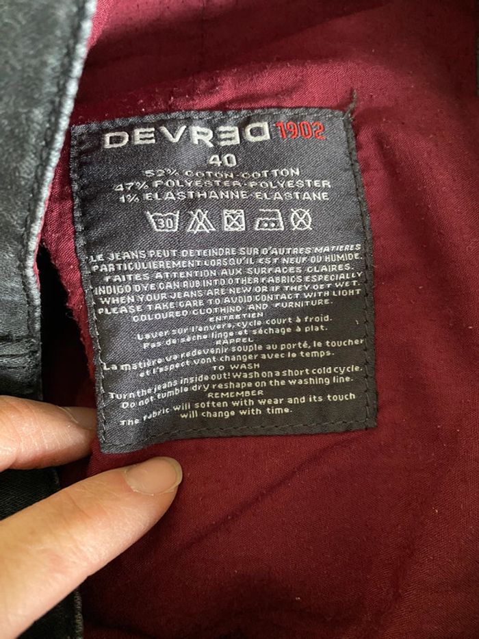 Jeans Slim Fit Devred Taille 40 - photo numéro 5