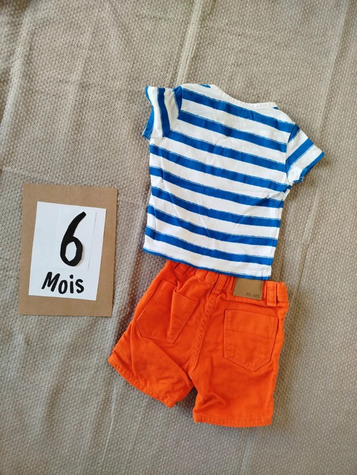 Ensemble tee shirt/short 6M - photo numéro 6