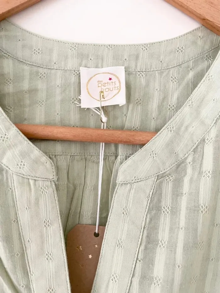 Blouse des petits hauts vert clair elodine taille 0 - photo numéro 6