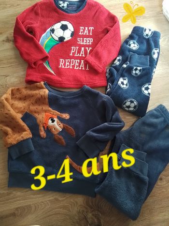 Pyjamas garçon 3-4 ans bon état 