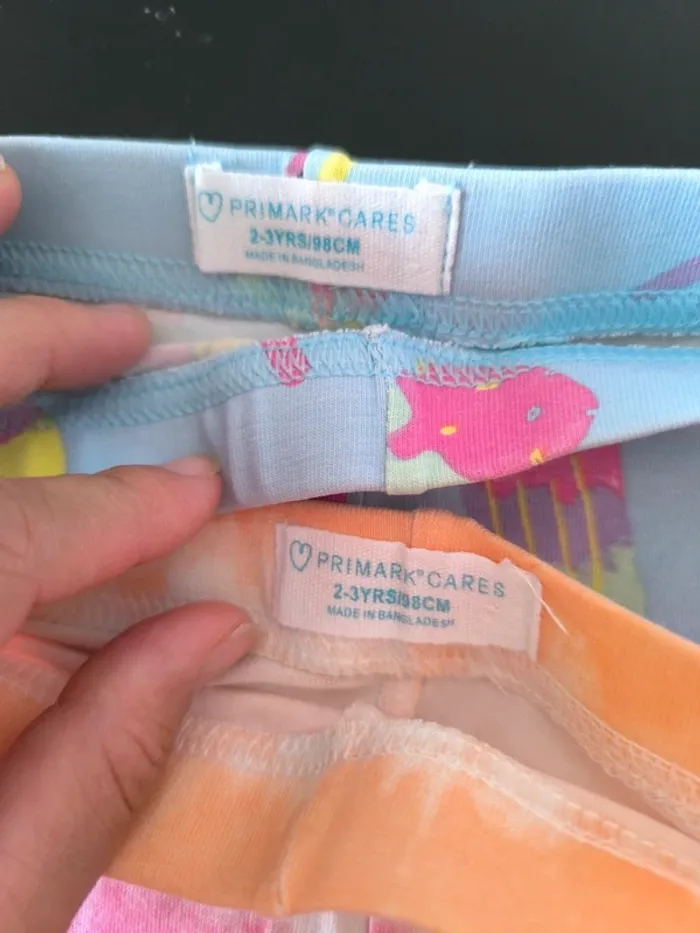 Lot 2 cyclistes fille – Primark – 2/3 ans (98 cm) - photo numéro 2