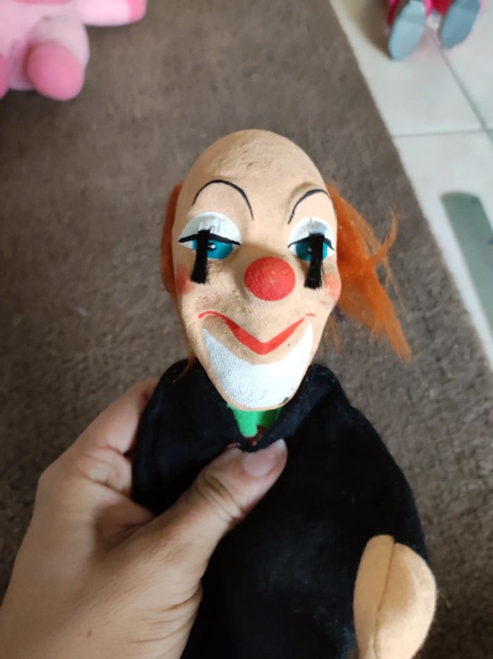 marionnette clown ancienne - photo numéro 2