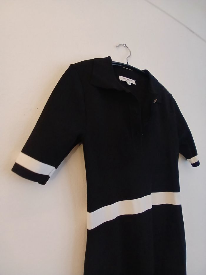 Petite robe noire polo style patineuse Morgan - photo numéro 3