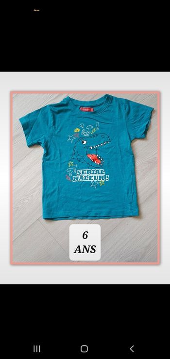 Maillot t-shirt 6ans garçon