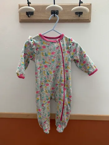 Pyjama rose et gris Mots d’enfants