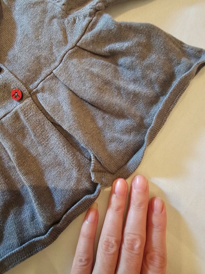 Gilet gris 3 mois - photo numéro 5