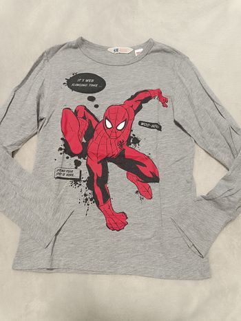 Manche longue -8-10ans Spiderman