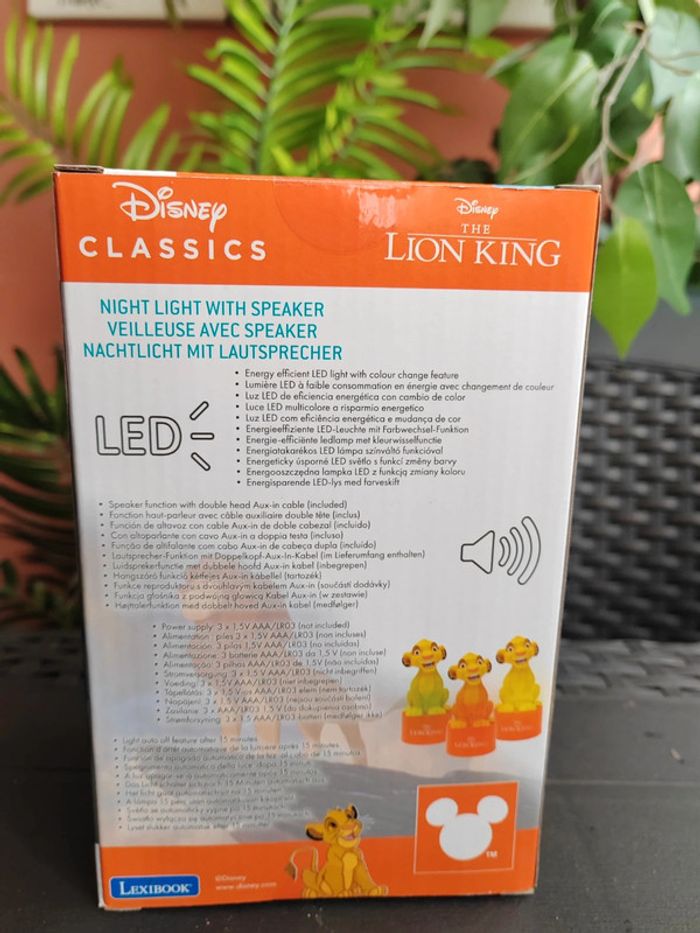 Enceinte veilleuse Disney - Simba le roi lion, Lion King - photo numéro 3