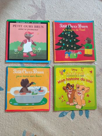Lot 3 livres petit ours brun