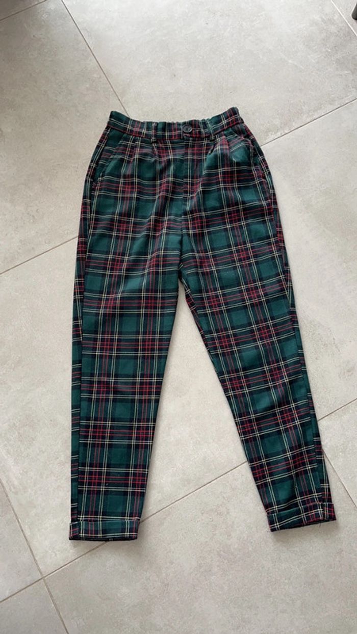 Pantalon tissu écossais
