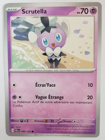 Carte Pokemon Scrutella 090/193 ● Évolutions à Paldea- EV02 FR ©