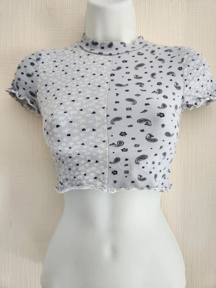 Tee-shirt court manches courtes Jennyfer XXS - photo numéro 2