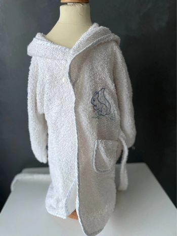 Peignoir bébé blanc