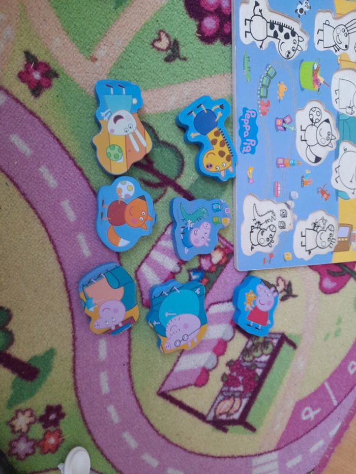Puzzle en bois peppa pig - photo numéro 8